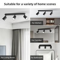 Gambar CANMEIJIA Lampu Sorot LED Spotlight Plafon 3 Warna Bohlam Yang Dapat Diganti untuk Toko Rumah - Hitam-3 Heads, 3 Warna dari CANMEIJIA official store Kab. Tangerang 5 Tokopedia