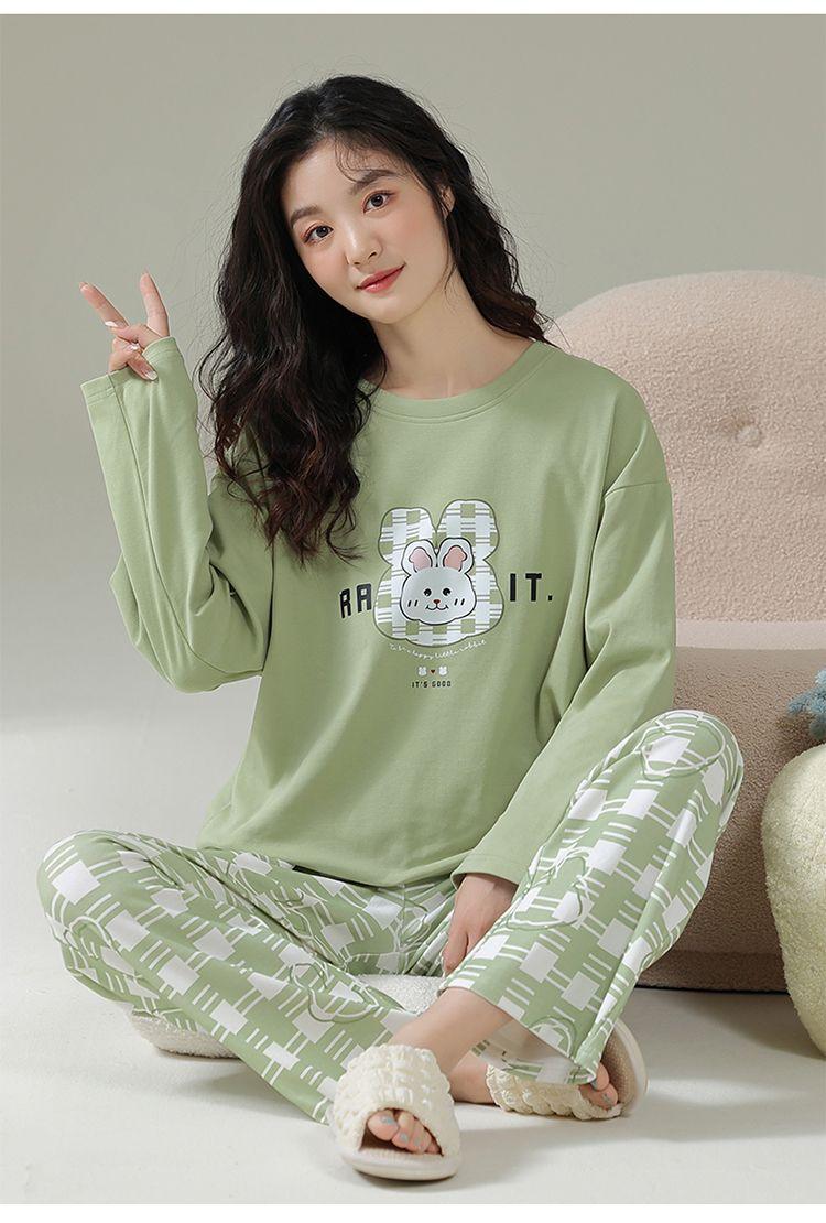 Product Introduction of Bộ Đồ Ngủ Cotton, Cao Cấp, Dành Cho Nữ, Mùa Xuân Và Mùa Thu, Áo Khoác Ngoài Dài Tay, Hàng Mới Về, Thích Hợp Cho Mùa Đông Và Mùa Hè, Đồ Mặc Nhà, Chất Liệu Cotton 8