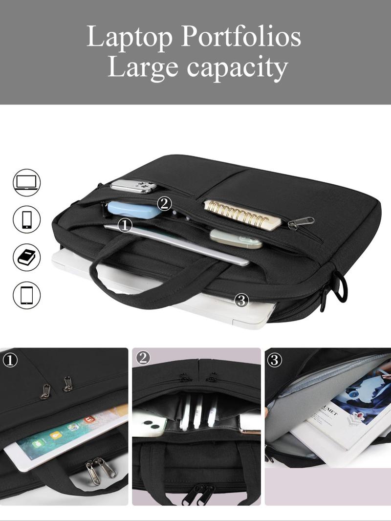 Product Introduction of Casual Solid Color Laptop Briefcase, Suitable for 15.6 Inch Laptop, Waterproof Laptop Bag, Laptop Bag for Men, Business Laptop Bag 2