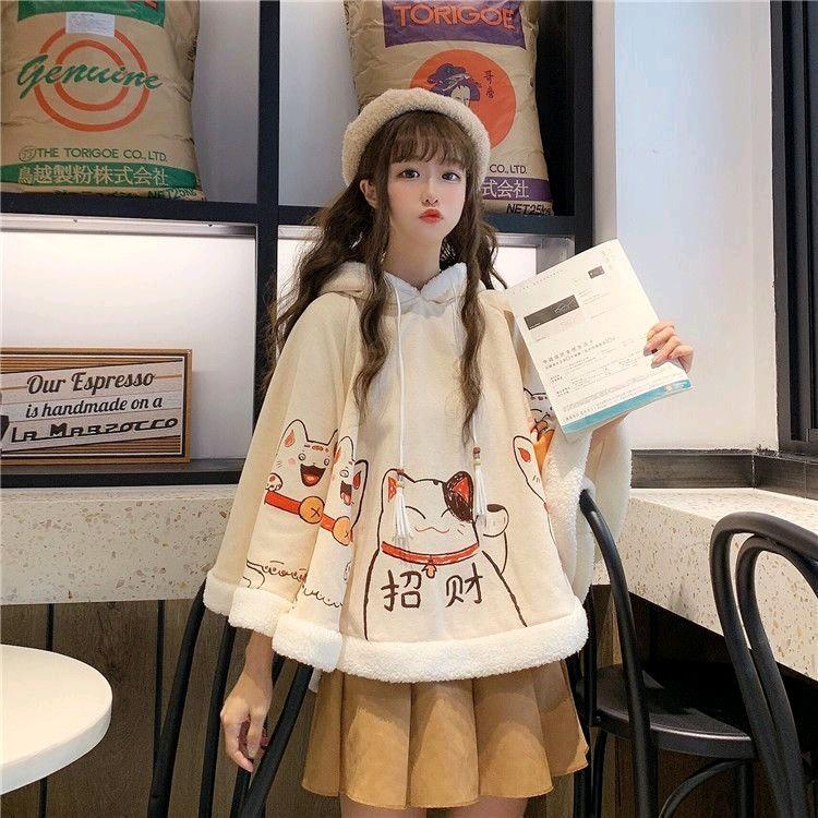 Áo choàng mèo thần tài loli 4