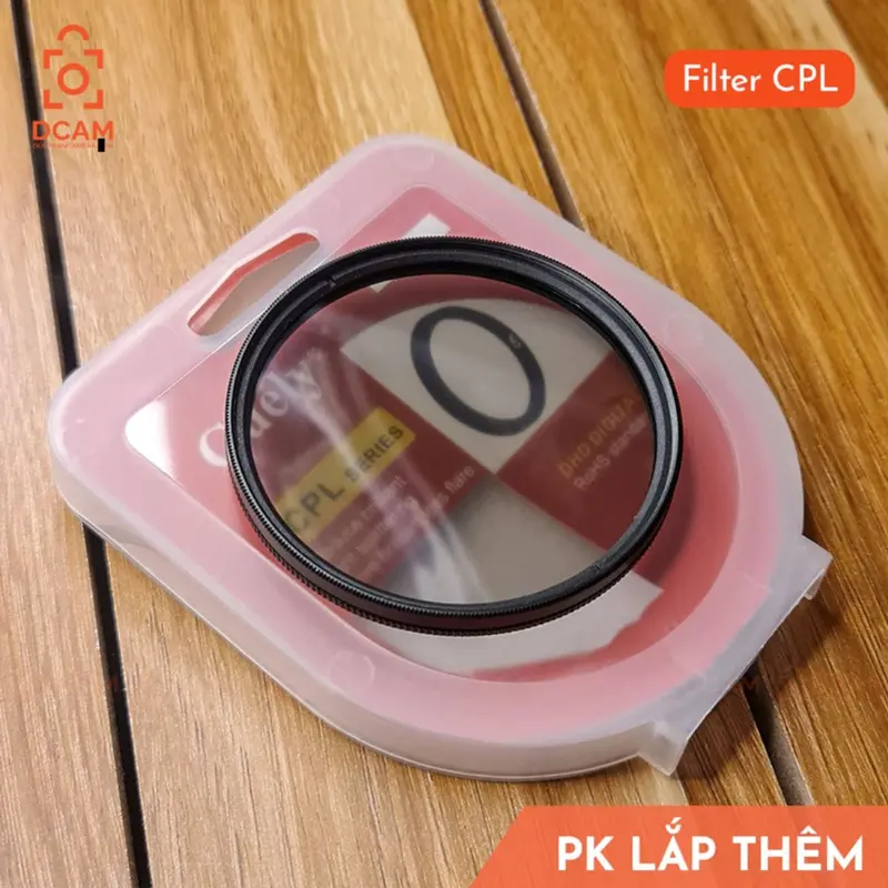 FILTER CPL kính lọc đường kính phi 40,5mm 43mm 49mm 52mm 55mm 58mm 62mm 67mm 72mm 77mm 82mm 1