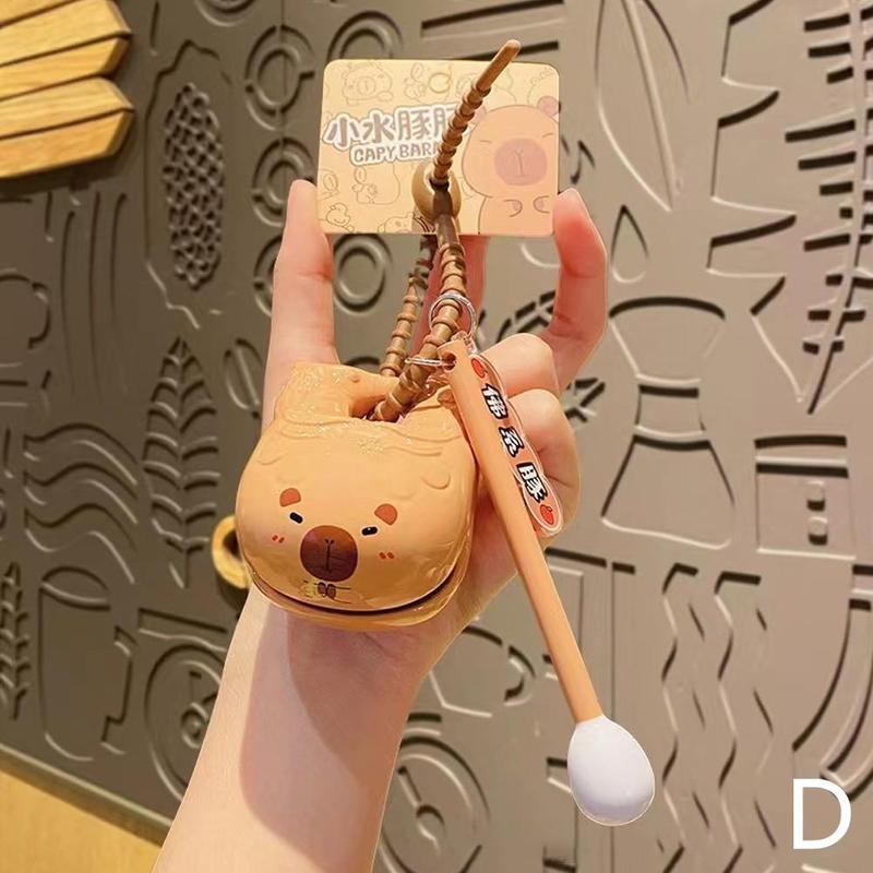 Product Introduction of Capybara Wooden Fish Knocking Decompression Artifact Desktop Ornaments Decorative Capybara Toy Pendant Buddhist Doll Stationery 13