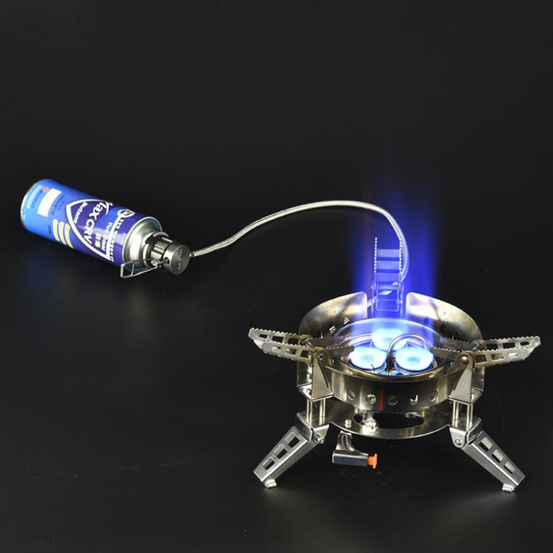 Product Introduction of Outdoor stove portable B17 picnic gas camping cooker windproof gas stove strong fire burner 7