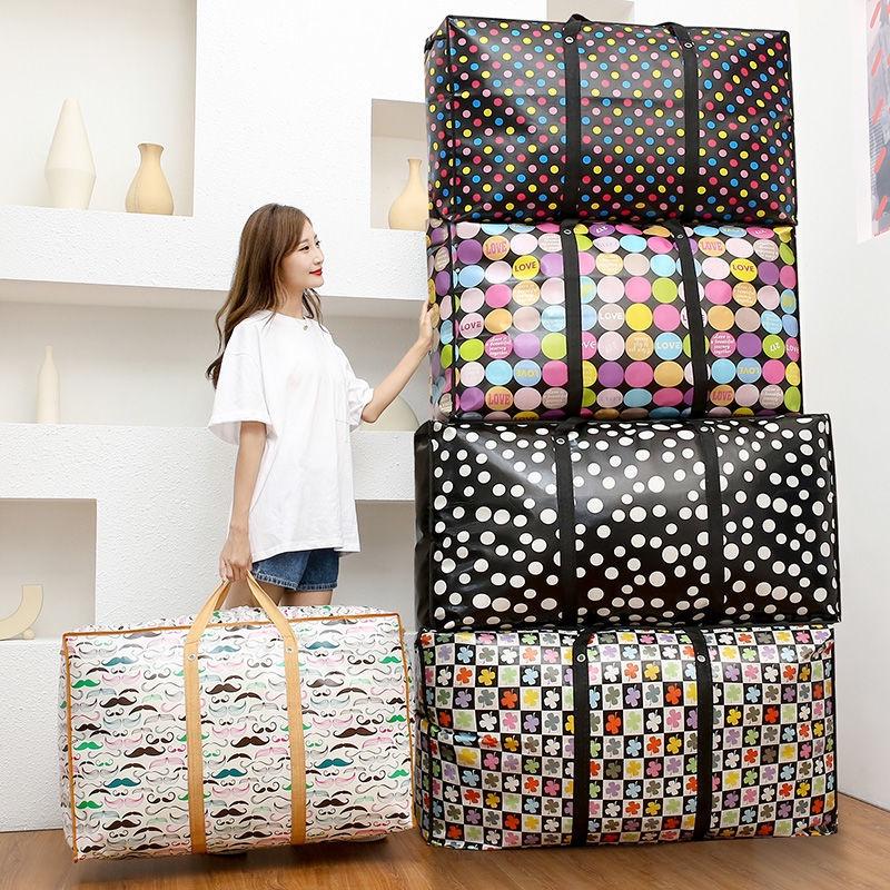 Túi Bạt Đựng Quần Áo Chăn Màn Đựng Đồ Size Lớn Nhỏ Đa Năng Chuyển Nhà Chống Nước Có Quai Xách Gọn Gàng
