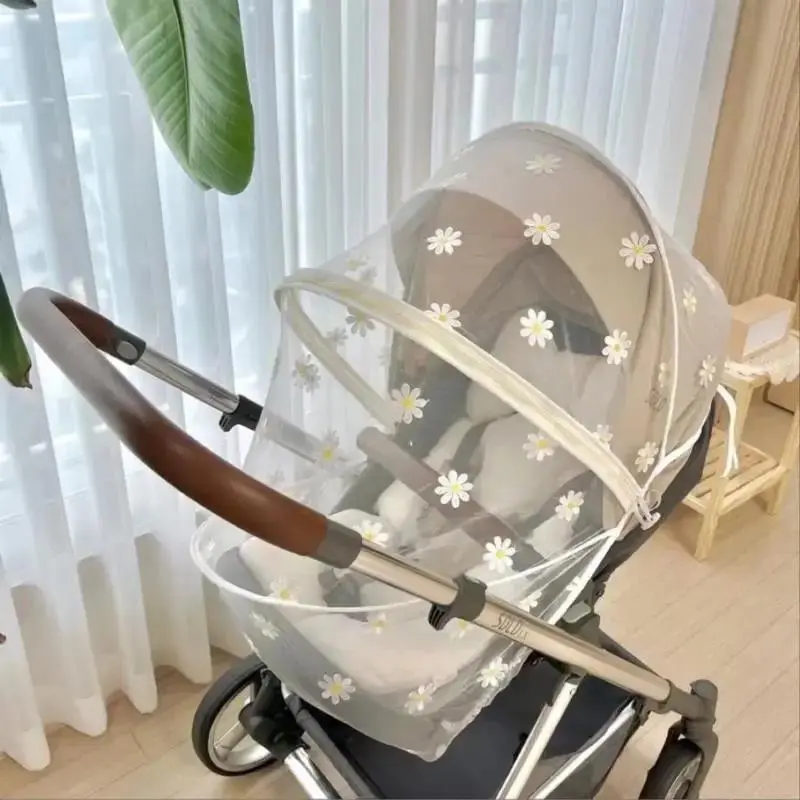 NEW Summer Mosquito Net Baby Stroller Pushchair Mosquito Insect Shield Net Safe Infants Protection Mesh Stroller Accessories