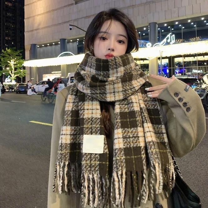 Khăn quàng choàng cổ mùa đông Quà Tặng 20/10, 8/3, 20/11, giáng sinh, noel, lễ tình nhân 14/2 thời trang nam nữ lông cừu chất len dệt mịn khăn choàng