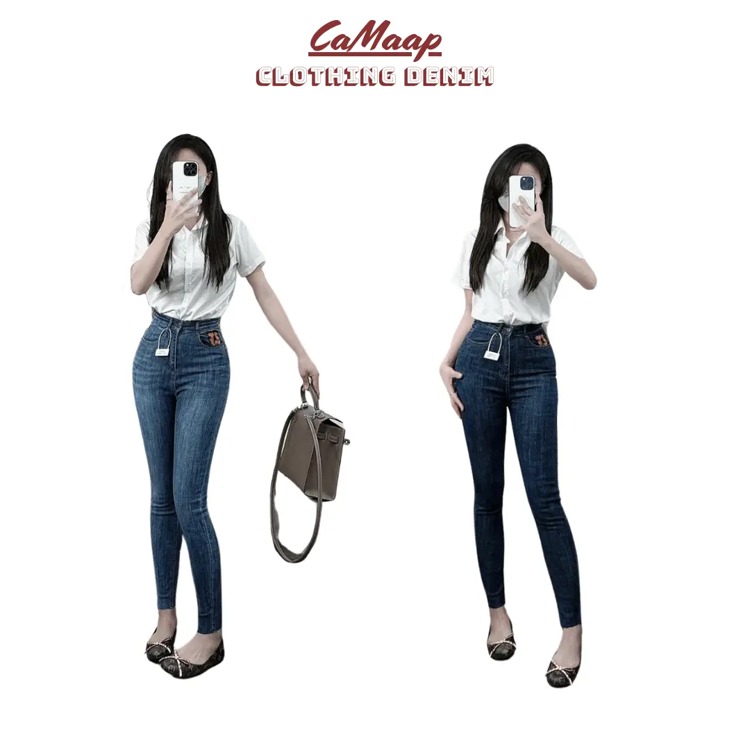 Quần Jeans Nữ Dáng Skinny Ôm ,Tôn dáng chân thon dài và vòng eo nhỏ 8112-8112.2