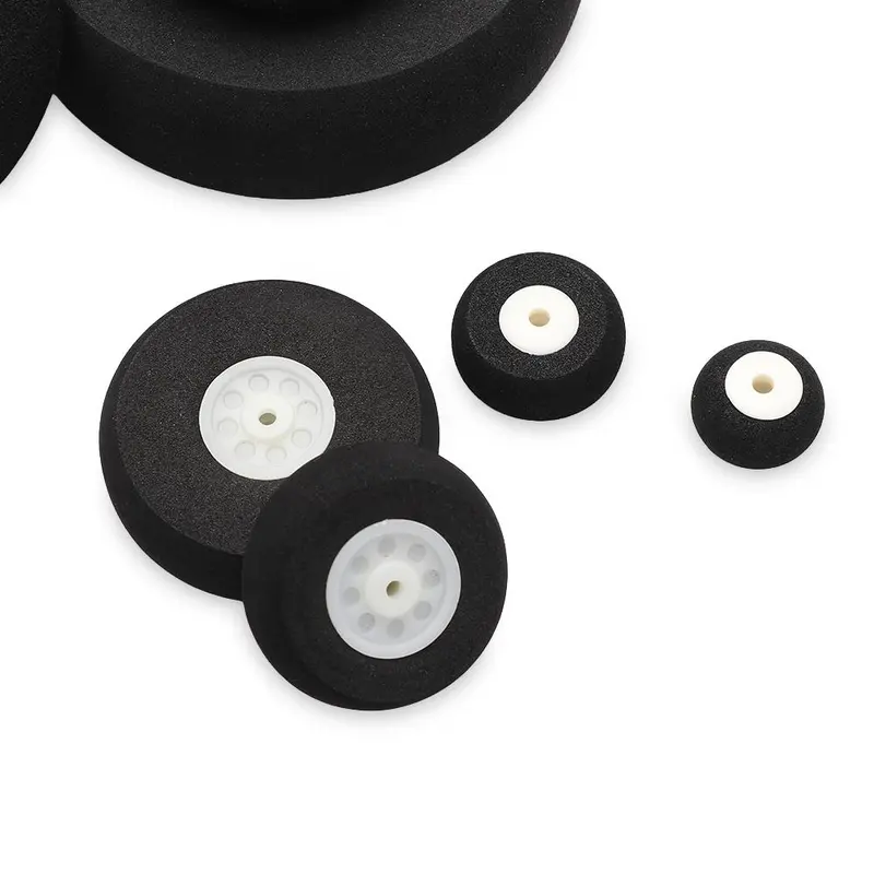 Bánh xe đuôi phụ kiện, màu đen, Thích hợp cho máy bay RC, có kích thước 1 "-3" inch, Phụ tùng đồ chơi máy bay thay thế, Trung tâm bánh xe 4