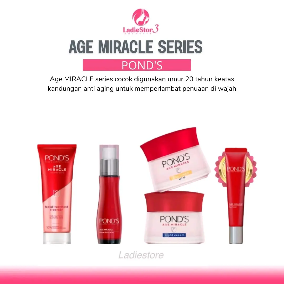 Ponds Age Miracle Youthful Glow Day/Night/Serum Mencerahkan Wajah