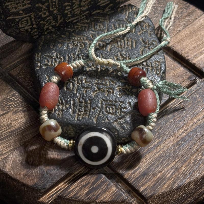 2811Agate Dzi Bead Hand String - TikTok Shop Singapore