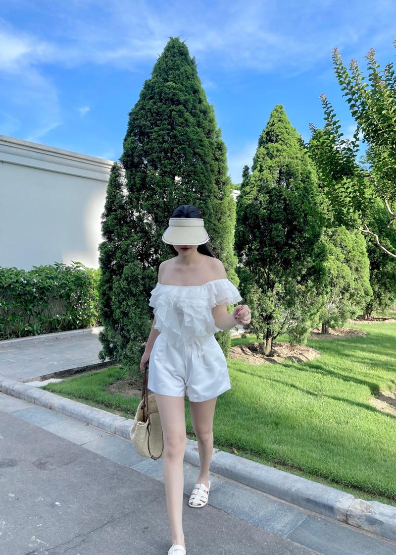 Product Introduction of Áo tua rua áo kiểu bigsize trễ vai 34AK010 từ 50kg đến 75kg 13