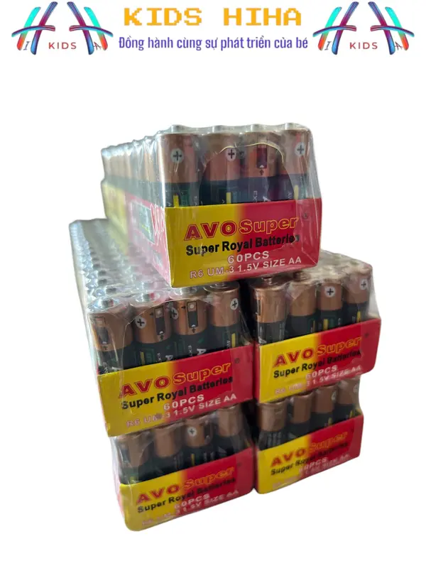 Pin AA 1.5V SUPER AVO, LỐC 60V PIN 2A 1.5V,  PIN BỎ ĐỒNG HỒ TREO TƯỜNG, MIC KARAOKE ,... 2