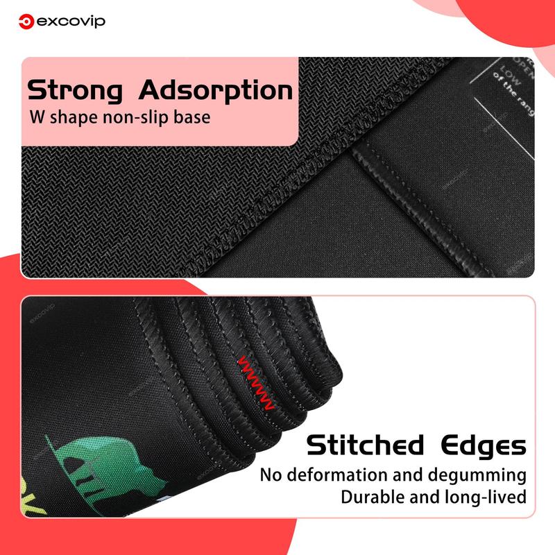 Product Introduction of EXCOVIP Creative Design Mouse Pad, Rectangle Gaming Mouse Pad, Non-slip Mouse Pad, Office Desk Keyboard Mouse Mat for Home Office Game Room 8