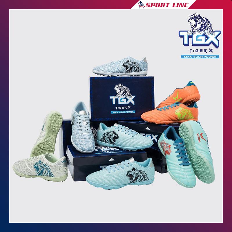 Giày Wika Tiger X [Tặng bình xịt + tất + túi rút + băng keo] đế cao su, chất liệu Da PU cao cấp, lớp Upper mềm, khâu full đế Sneaker Sport