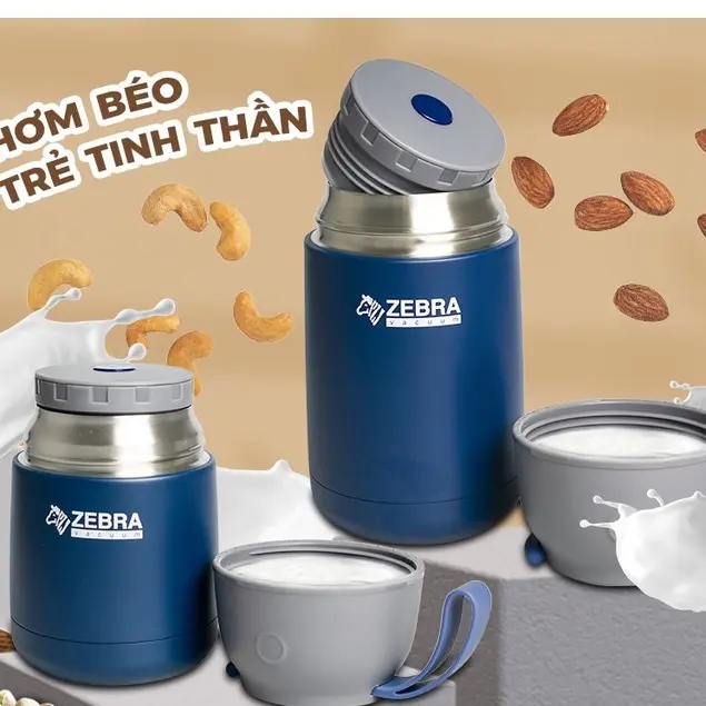 Bình ủ giữ nhiệt inox 304 Zebra 0.65l - 123006 6