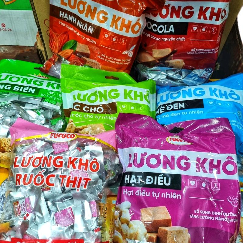  Lương khô đủ vị gói 370  25 viên . Ăn Vặt 