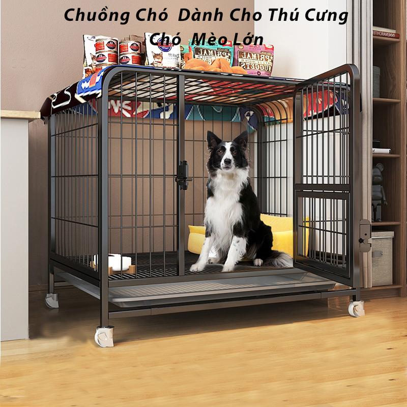 Chuồng chó lồng chó, ống vuông gia cố, kích thước lớn chó ,Nhiều kích thước chuồng  chó inox