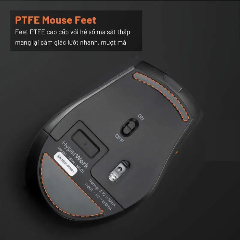 [DEAL SỐC] Chuột không dây HyperWork Silentium MS01 - 3 chế độ kết nối, Bluetooth 5.1 & Wireless 2.4GHz l Hàng chính hãng bảo hành 12 tháng 1
