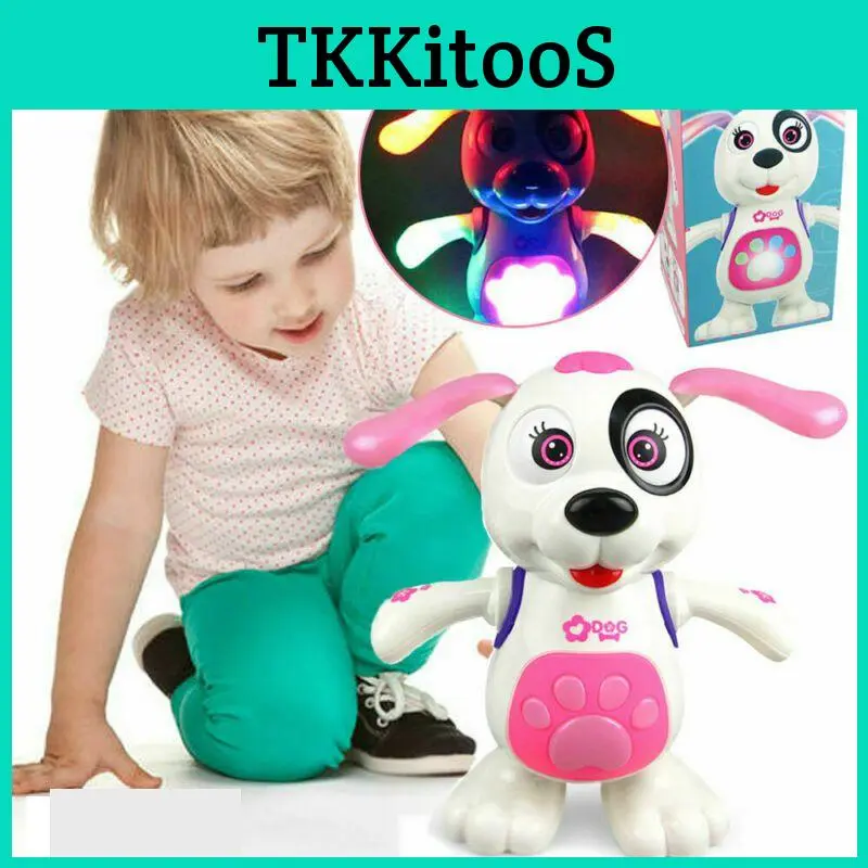 For Girls Toys Pink Light & Music Dog 1 2 3 4 5 6 7 8 9 Year Age Old Gifts Kids