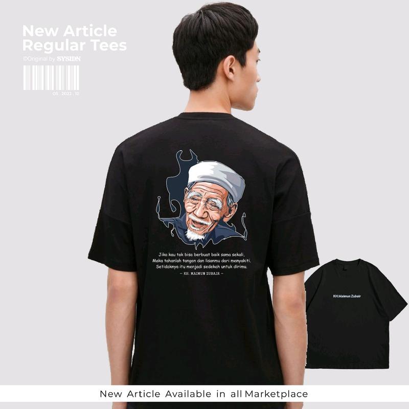 KAOS KH MAIMUN ZUBAIR / KAOS TOKOH ISLAMI / KAOS DAKWAH / 100% COTTON PREMIUM 1