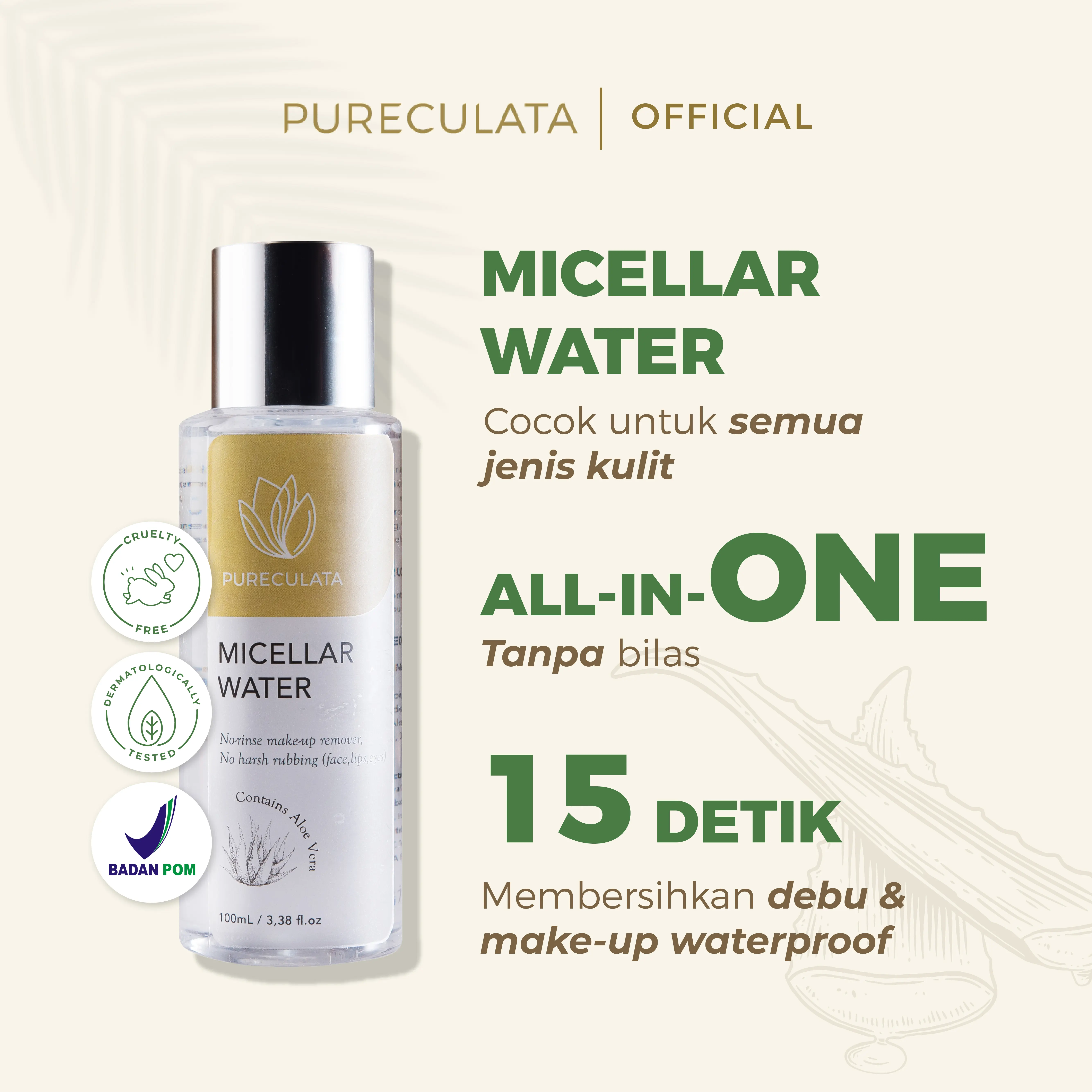 Micellar Water - All in One Cleanser | PURECULATA