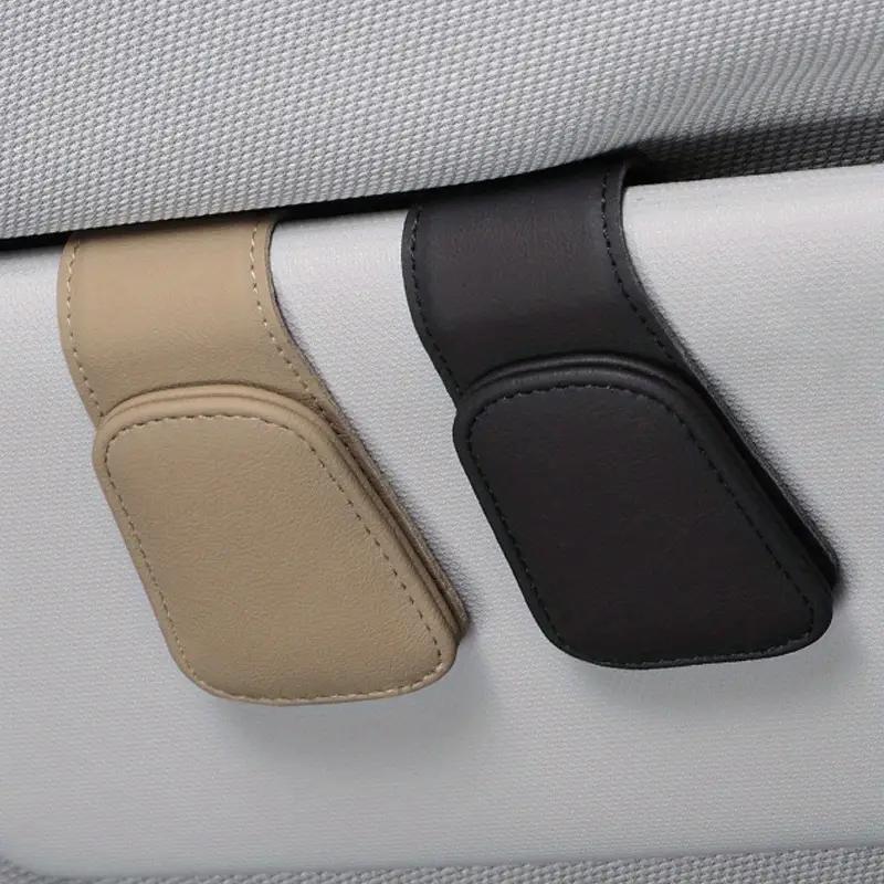 Product Introduction of Car Sun Visor Glasses Holder, Magnetic Car Sun Visor Card & Glasses Holder, Universal Car Interior Accessories for Driver 0