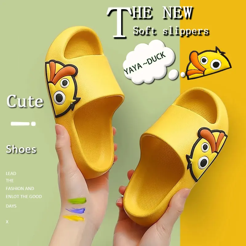 Duckling Bathroom Slipper Anti-Slip Thick Rubber Couple leisure time Slipper Living Room Indoor Slipper