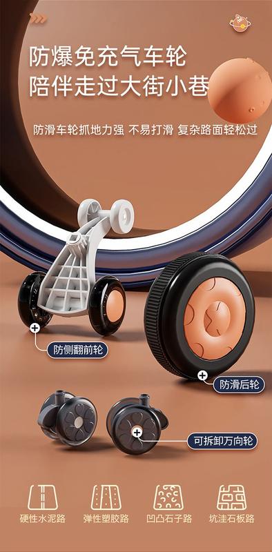 Product Introduction of New Swing Car Children's 1-3-Year-Old Boys and Girls Bobby Car Drop-Resistant Free Shipping Four-Wheel Multifunctional Toy Car 15