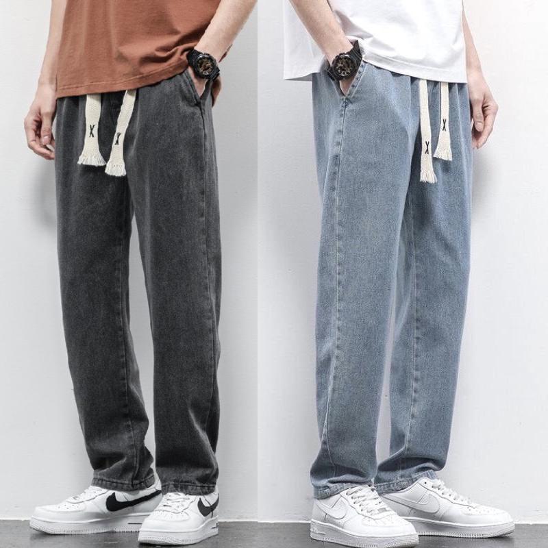 Quần jean nam nữ baggy CẠP CHUN ống rộng ATRASTINO Quần Bò Nam chun CẠP CAO phom Suông Chỉnh Eo Chất Bò cao cấp 2024 Menswear Ong hb met