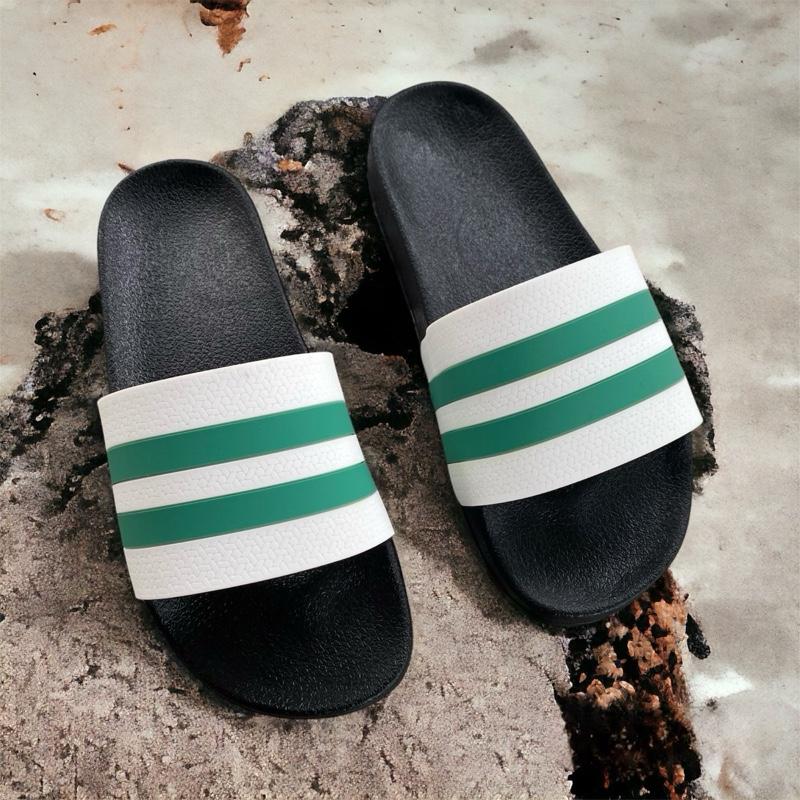 dép 2 sọc quai ngang dép boy phố tông boy phố đủ size 36-43 thời trang nam nữ Slipper DéP Dép Lê Nhung Đế Bằng