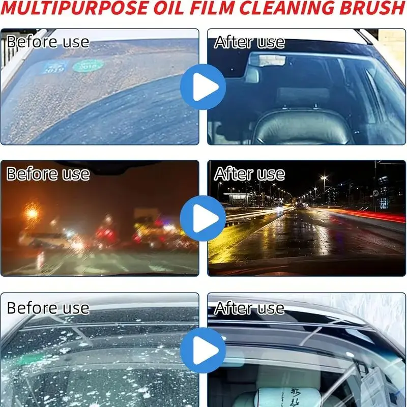 Car Windshield Cleaning Tool, Multifunctional Car Windshield Cleaning Tool with Reusable Foam Sprayer, Car Glass Cleaning Tool 4