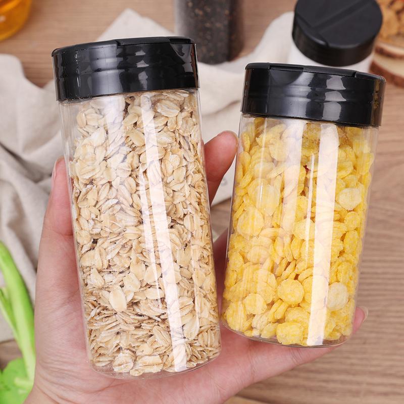 Product Introduction of 1-5Pcs Spice Jars With Shaker Lids Plastic Clear Seasoning Bottle For Herbs Powders Salt Pepper BBQ Condiment Box Kitchen Tools 8