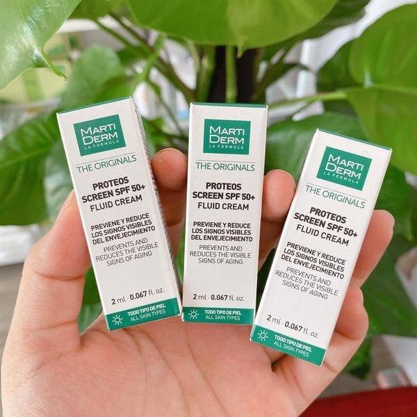 combo 3 tuýp Kem chống nắng MartiDerm mini 2ml