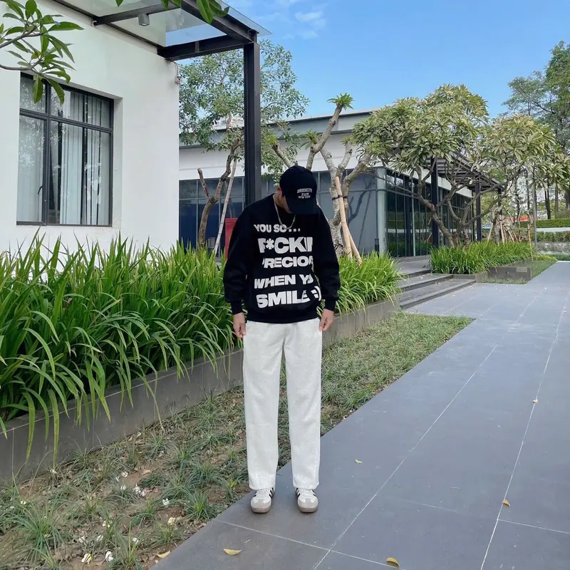 Quần Nỉ 2 Da From Suông Nam Nữ Track Pants [DYNG STORE] 3