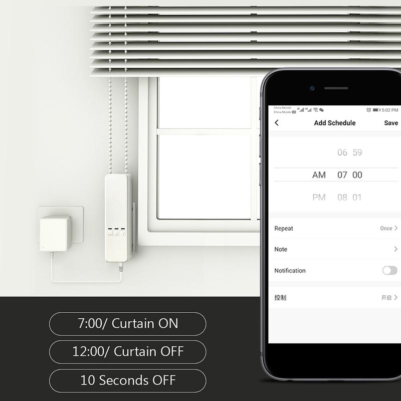 Product Introduction of WiFi Smart Motorized Chain Roller  Shower Curtain Blinds Shade Shutter Drive Electric Curtain Motor RF Remote Automation Kit Tuya Smart Life App Control Via Alexa/Google 32