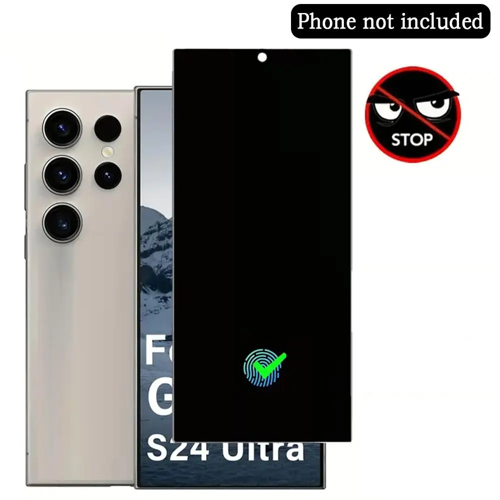 Tempered Glass 3D Full Cover Anti-spy Screen Protector (1 Count), Privacy Glass Screen Protector, Phone Screen Protector Film for Samsung S24/ S24 Plus/ S24 Ultra