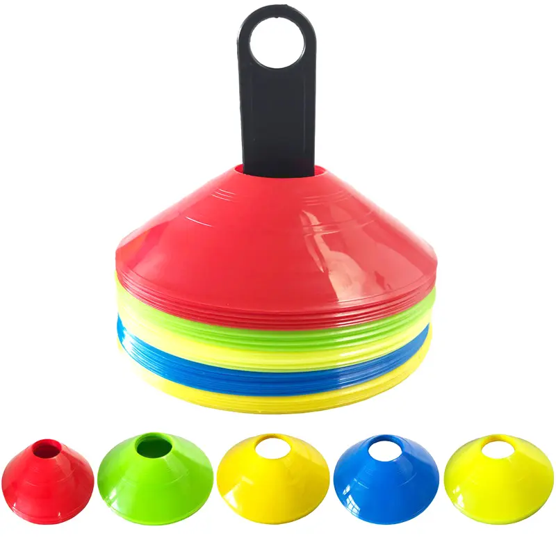 [PAL]10Pcs Soccer Training Football Ball Game Disc Agility Disc Cone Set Multi Sport Training Space Cones Training Accessories