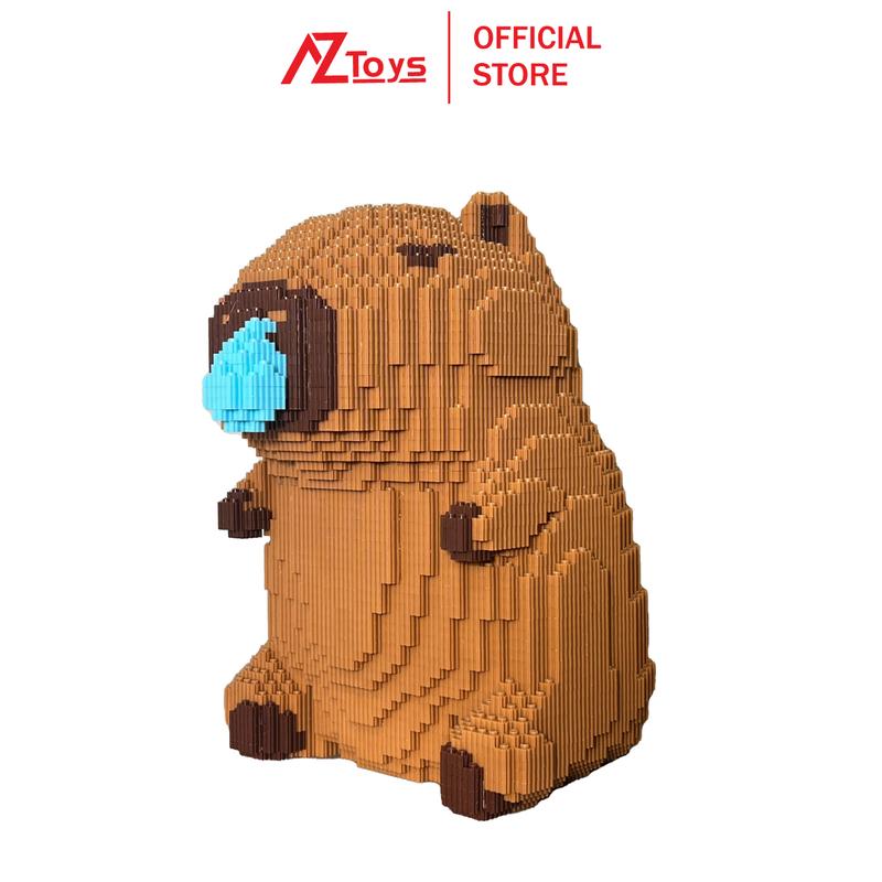 Đồ Chơi mô hình lắp ráp 3D AZtoys Capybara dễ thương , siêu to khổng lồ 29cm, Đồ chơi phát triển trí tuệ bằng nhựa an toàn PP cao cấp - mã 2901