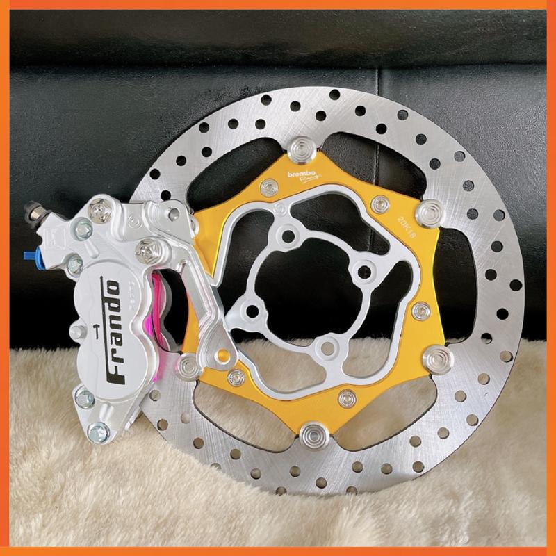 [ ComBo SIRIUS ] Heo Frando 4Pis Trắng bố hồng + Đĩa Oversize + Pát CNC - Kèm 2 ốc salaya