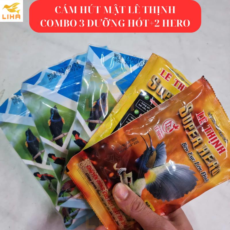 Combo 5 Gói Cám Hút Mật Ốc Mít Lê Thịnh Cao Cấp 100gr - Cám Chim Hút Mật Khối Lượng 5 Gói x 100gr