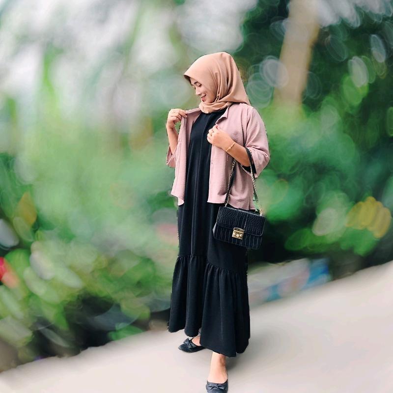 Kemeja WilMi || Atasan Wanita || Kemeja Korean crinkle airflow || Baju Kancing Nyaman Panjang Oversize Basic Santai Linen 3