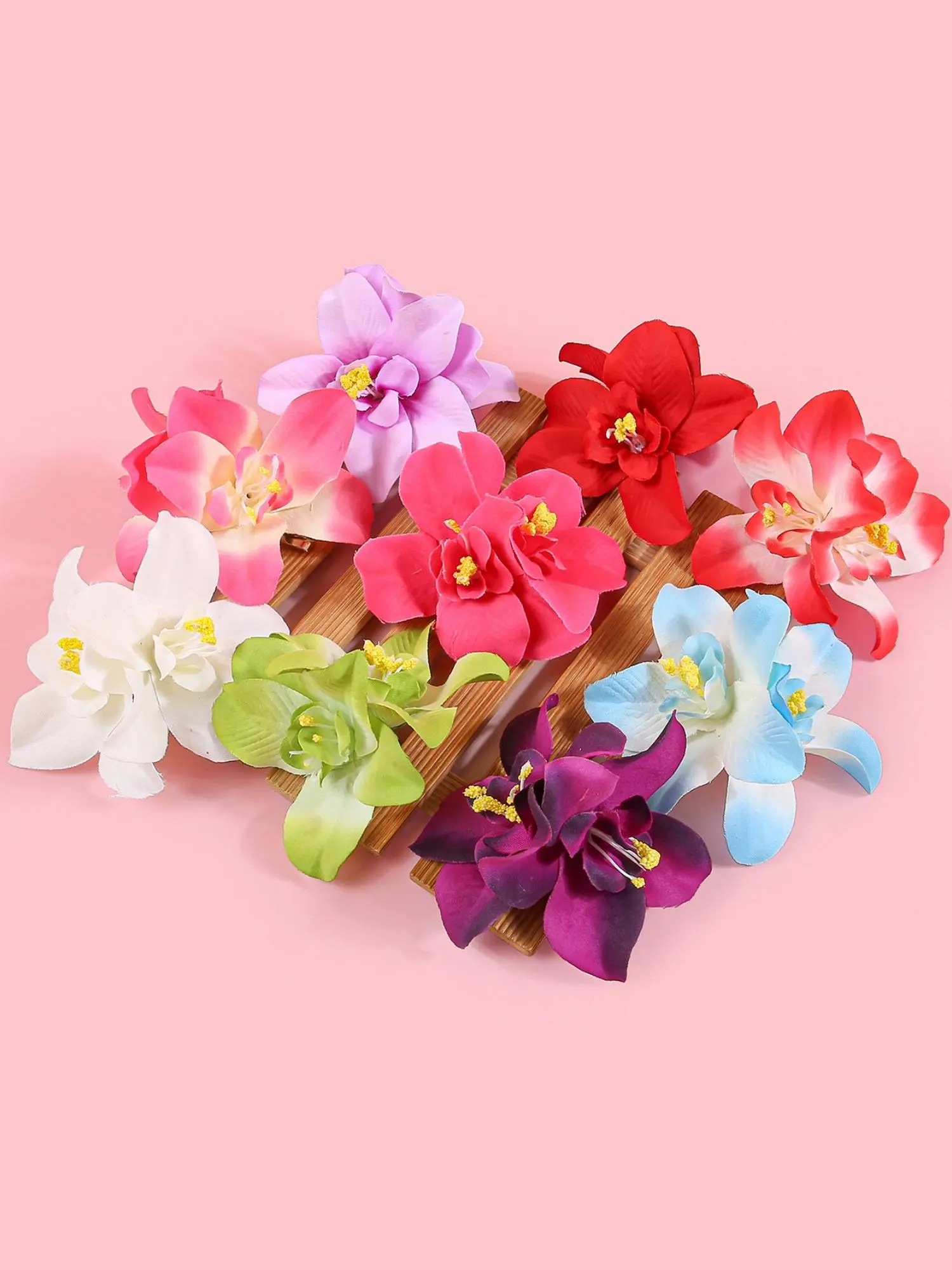 Floral Design Hair Clips, Elegant Hair Accessories for Women & Girls, Minimalist Headwear Suitable for Thick Hair, Fashion Hair Accessories for Party, Daily Decor