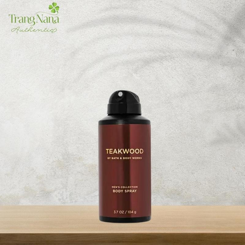 Body Mist Bath Body Works Nam TEAKWOOD Xịt Thơm Body Hương Nước Hoa Body Spray 104g Dưỡng Body Làm Đẹp Da