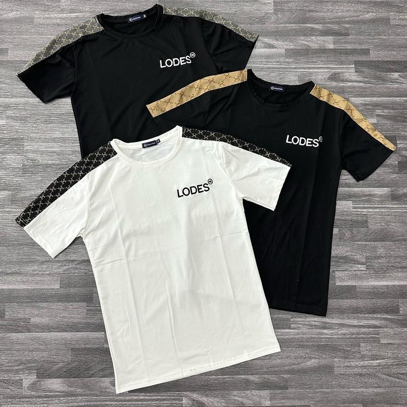 [HKA02] Áo thun nam cổ tròn thêu phối họa tiết LOGO thời trang vải cotton thoáng mát co giãn 4 chiều Menswear TOP hàng mới