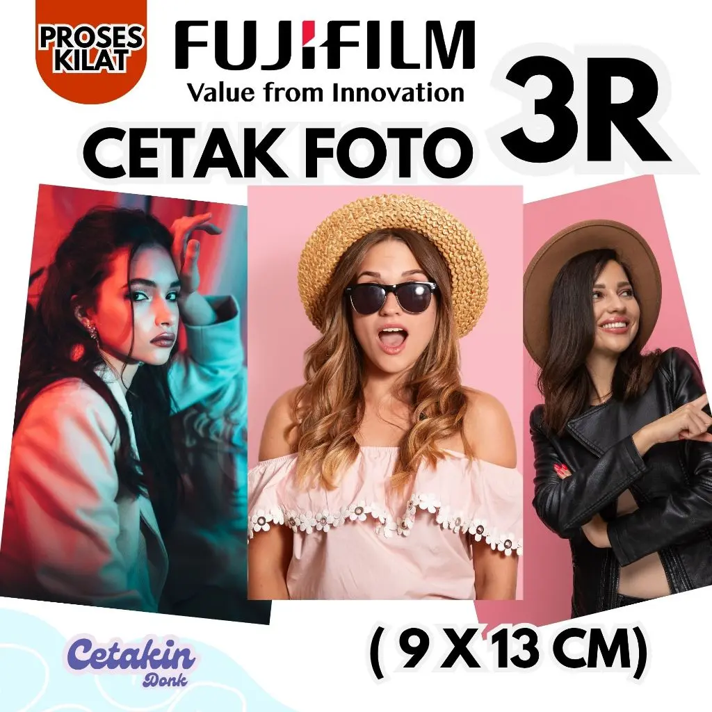 Cetak Foto  3R (9x12,7cm) kertas Foto Profesional Fujifilm noritsu lab