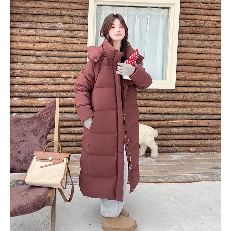 Áo khoác phao lông vũ dáng dài dày ấm kiểu dáng năng động cá tính Nữ Top Women
