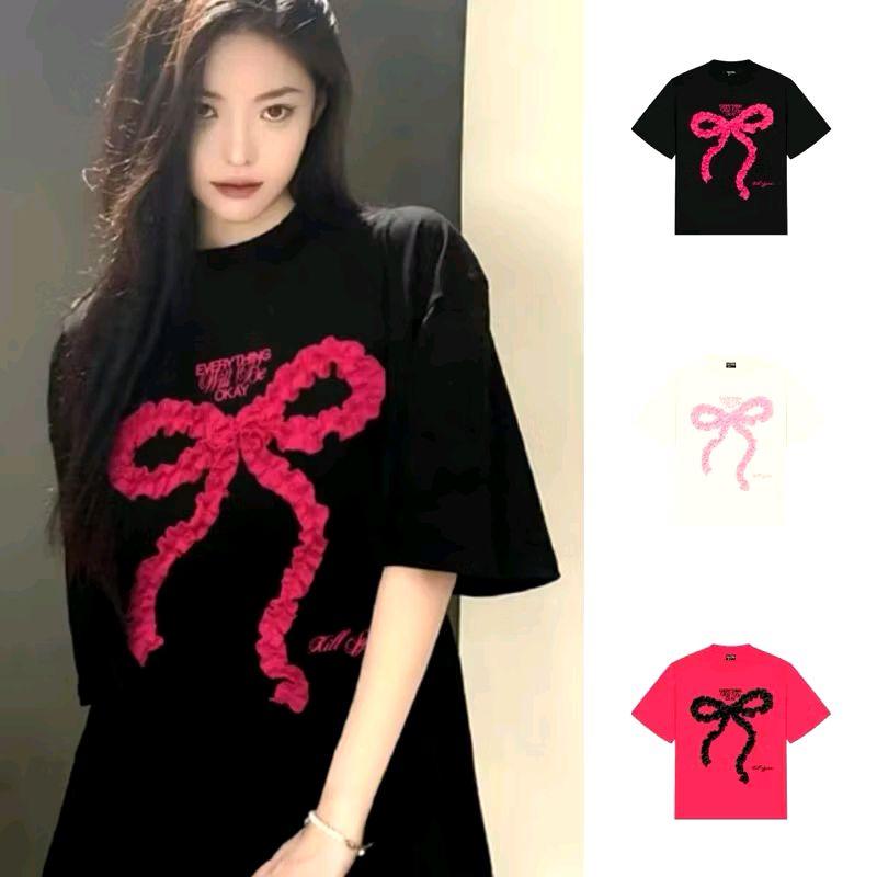   hàng bình dân,mềm mỏng,ko lộ Áo Thun Nơ Rúm xinh yêu 