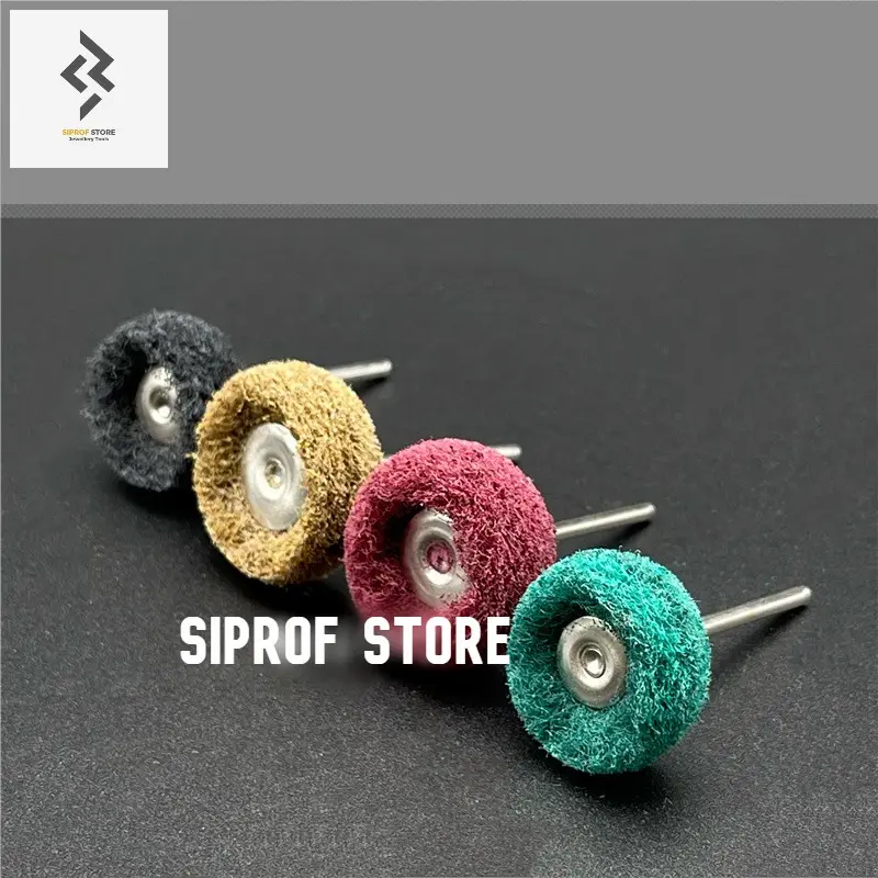 Mata Poles Abrasif Bor Tuner Mini Die Grinder Kuning Grit 120, Hijau Grit 180, Merah Grit 320, Hitam Grit 400