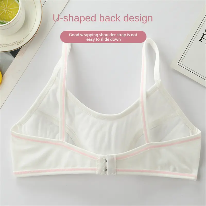 Áo Ngực Cho Nữ, Cotton Nguyên Chất, Thoải Mái, Thích Hợp Cho Thời Kỳ Phát Triển Và Học Sinh Trung Học Cơ Sở Áo Tập Luyện, Cho Bé Gái Vị Thành Niên 4
