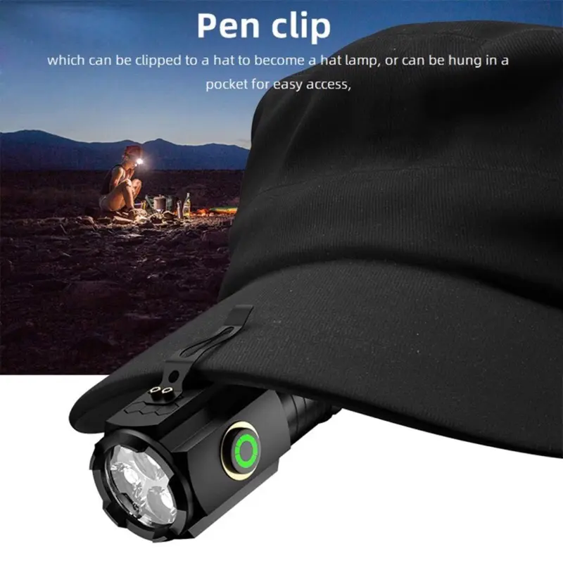 X-BALOG 350X Đèn pin cầm tay mini siêu sáng vỏ nhôm chống nước IPX7 độ sáng tối đa 2000 Đèn cầm tay 2